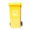 Thùng rác nhựa HDPE 120L màu vàng