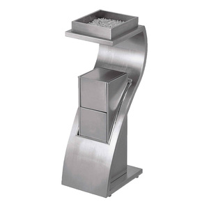 Thùng rác Inox hình chữ Z có gạt tàn