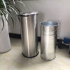 Thùng rác inox tròn nắp lật Ø30